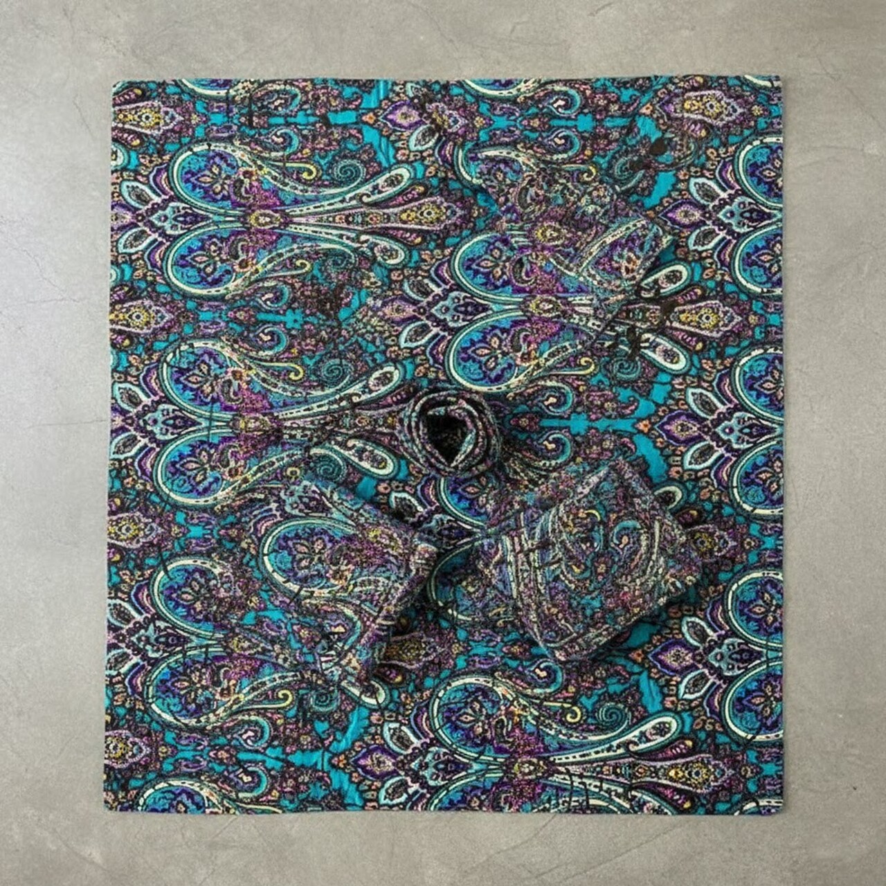 1 Yard Sur Multicolor Burnout Stretch Velvet Fabric 60 Inches Width